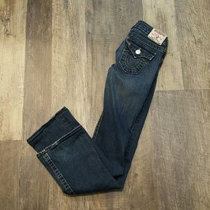 True Religion denim blue jeans women size 25P